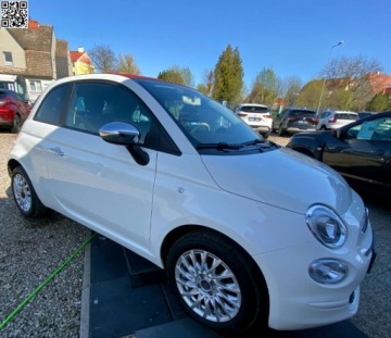 Fiat 500 II CC Seria 4 1.0 mHEV 70KM 2023 Fiat 500 Hybrid -Cabrio -Salon PL-Serwisowany w ASO-Dolcevita Hybryda 69KM, zdjęcie 8