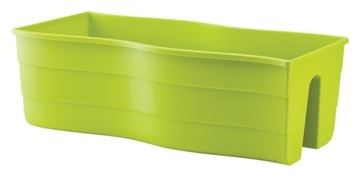 Wave 60 белый Формопластиковый цветочный горшок с балюстрадой