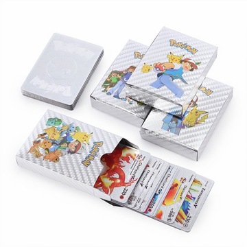 Серебряные карты покемонов 55 шт.