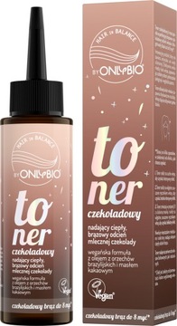 ONLYBIO HAIR IN BALANCE TONER DO WŁOSÓW CZEKOLADOWY NADAJĄCY CIEPŁY ODCIEŃ