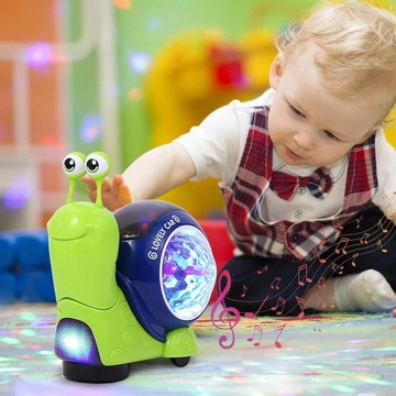 ИНТЕРАКТИВНАЯ ИГРУШКА СО СВЕТОМ И МУЗЫКОЙ БЕГУЩИЕ ПОЛЗУЩИЕ УЛИТКИ