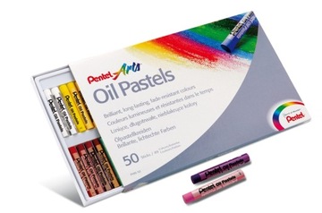 PENTEL FRESH OIL PASTELS КАРАНДАШИ 50 ЦВЕТОВ XXL