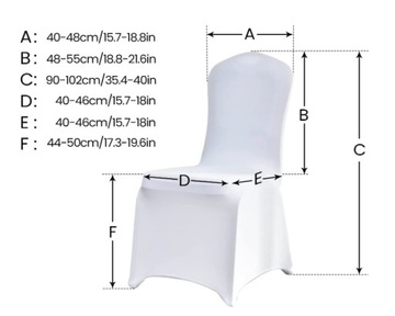 БЕЛЫЙ СВАДЕБНЫЙ БАНКЕТНЫЙ ЧЕХОЛ ДЛЯ СТУЛА