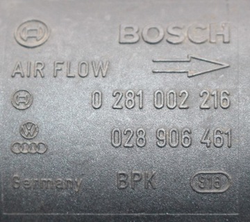 AUDI A4 B5 1.9 TDI VÁHA VZDUCHU VZDUCHU 0281002216 028906461