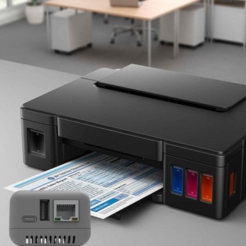 Порт USB 2.0 Быстрый сервер печати 10/100 Мбит/с RJ45 LAN