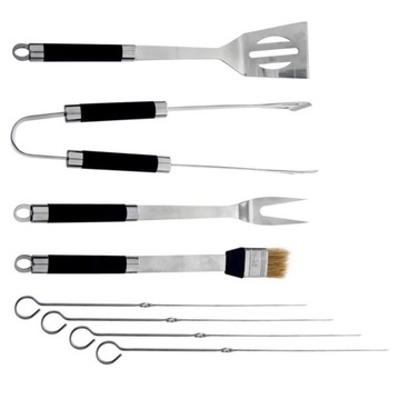 Посуда, принадлежности для барбекю, чемодан, 9 предметов.