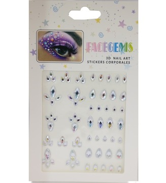 КРИСТАЛЛЫ НАКЛЕЙКИ ЛИЦО ЦИРКОНИЙ БРИЛЛИАНТЫ 3D МАКИЯЖ ВОЛОСЫ НОГТИ