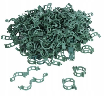 Высококачественные зажимы для томатов — Fi 22, зеленые, упаковка из 100 шт.