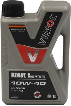 Olej VENOL 4T 1L 10W-40 półsyntetyczny