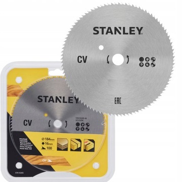 STANLEY STA10205 PIŁA TARCZOWA DO DREWNA 184X16MM