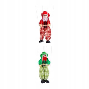 2 String Puppet Doll Clown Doll Arts do teatru