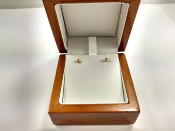 СЕРЬГИ, ПОЗОЛОЧЕННАЯ СТАЛЬ, ШАРИКИ, 0,3 СМ, СТОЙКА