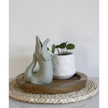 СИЛИКОНОВАЯ ЛЕЙКА SCRUNCH КРОКОДИЛ пудровый розовый