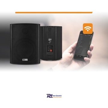 Комплект активных 4-дюймовых мультирум-колонок Wi-Fi BT, 2 колонки Power Dynamics