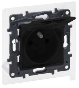 NILOE STEP Gniazdo IP44 2P+Z CZARNE 863536