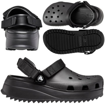 CROCS DAMSKIE CHODAKI NA PLATFORMIE PIANKOWE KLAPKI HIKER CLOG r. 38/39