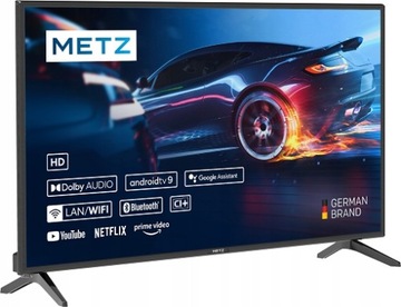 Metz 24MTC6000Z 24-дюймовый HD-телевизор со светодиодной подсветкой и Android SMART NETFLIX DVB-T2 НАЗЕМНЫЙ