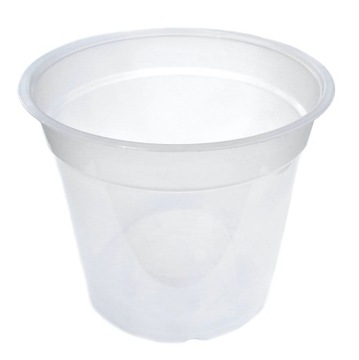 Прозрачный горшок для выращивания орхидей, 15 см, С ПОДСТАВКОЙ