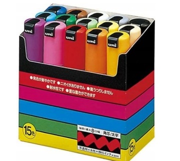 Markery Uni Posca PC8K15C 15 szt.