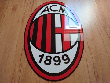 Логотип AC Milan 3D настенный герб, 100 см, подарок мужу парня