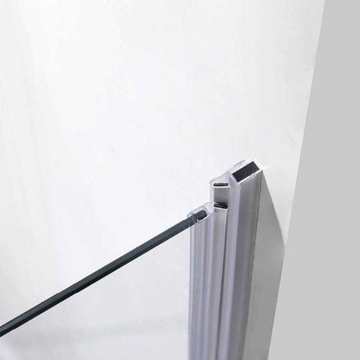 SH01A ДУШЕВАЯ ДВЕРЬ ХРОМ 80 СМ 6 ММ