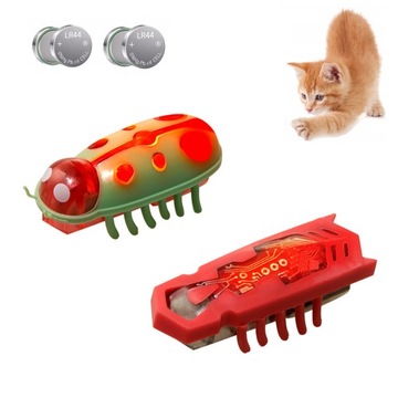2x Karaluch robak insekt jak hexbug La Cucaracha Zabawka dla kota 4xBateria