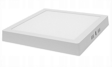 Panel natynkowy LED plafon sufit kwadrat biały 18W