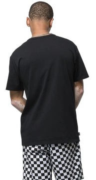 T-shirt Vans Off The Wall Front Patch - Black