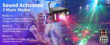 ДИСКО-ЛАМПЫ С 7 ЛИНЗАМИ ЛАЗЕРНОЕ ОСВЕЩЕНИЕ ДЛЯ БАРА