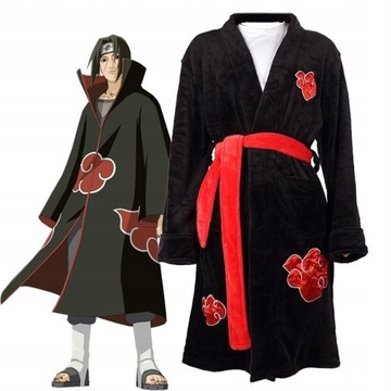 Naruto Akatsuki Uchiha Itachi Flanelowy szlafrok