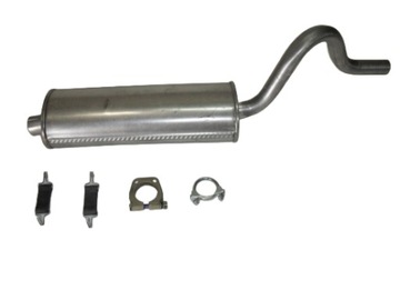 FIAT 125p FSO POLONEZ TŁUMIK ŚRODKOWY + obejmy, wieszaki