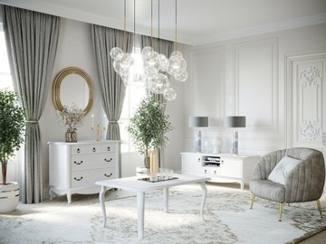 Zestaw DIANA 2 komoda witryna barek SALON GLAMOUR