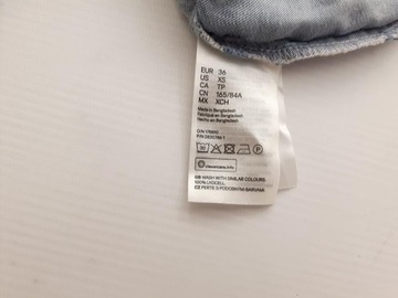 H&M jeansowa SUKIENKA na lato MODNA postarzana _ 36