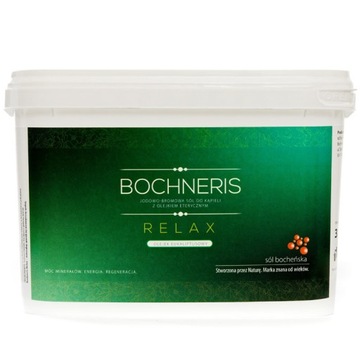 SÓL BOCHEŃSKA Bochneris Relax Sól Do Kąpieli 3000g RELAKS UKOJENIE UJĘDRNIA