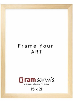 RAMKA 15x21 SOSNOWA NA ZDJĘCIE DIAMOND PAINTING 21x15 PLAKAT PUZZLE