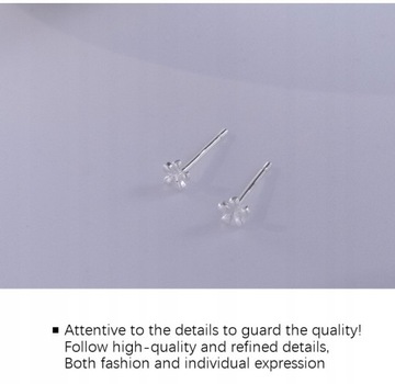 HI MAN Корейский маленький цветок из серебра 925 пробы