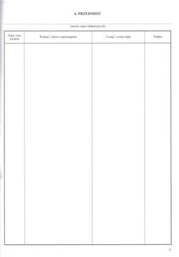 Dziennik nauczyciela wspomagającego A4