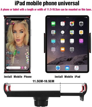 Кольцевой светильник 10-дюймовый штатив для селфи со штативом и держателем