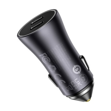 ŁADOWARKA SAMOCHODOWA BASEUS 2 x USB-C PD QC 40W