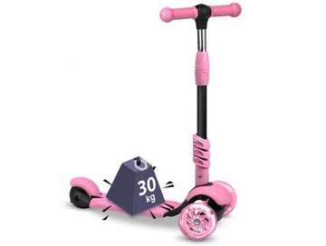 ТРЕХКОЛЕСНЫЙ ДЕТСКИЙ САМОКАТ, СБАЛАНСИРОВАННЫЙ СВЕТОДИОДНЫЙ САМОКАТ 3-в-1 СО СВЕТЯЩИМИСЯ КОЛЕСАМИ