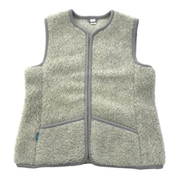 ЖИЛЕТ ЖЕНСКИЙ, 100% МЕРИНОСОВАЯ ШЕРСТЬ, Р 50 СЕРЫЙ