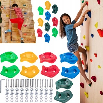 Ручки детские CALIMING STONES ROCKS, разноцветные, 20 шт + шурупы.