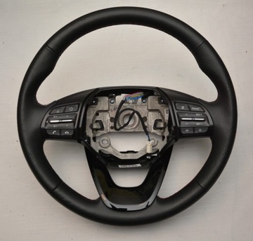 Hyundai KONA Kierownica Skóra Czerwona Nić