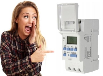 ELEKTRONICZNY PROGRAMATOR CZASOWY TIMER SZYNĘ DIN