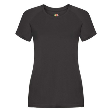 Koszulka damska T-shirt PERFORMANCE czarna 2XL