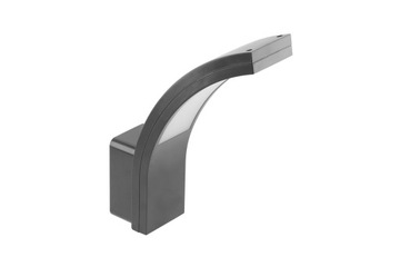 Lampa elewacyjna LED 10W b.neutralna 900lm szara PARIS 255x66x187 IP54 GTV