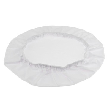 Elastyczna narzuta na stół do jadalni Pokrowiec na stołek o maksymalnej długości 50 cm, biały