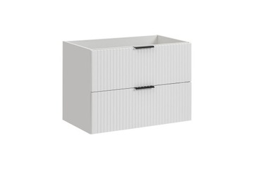 Biała szafka łazienkowa pod umywalkę 80 cm+uchwyty