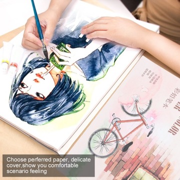 2 книги, портативная акварельная бумага размером 8,3 x 6,1 дюйма C1