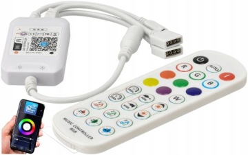 Sterownik + Pilot LED RGB STEROWANIE MUZYKĄ